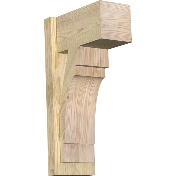Ekena Millwork Merced Block Rough Sawn Outlooker, Douglas Fir, 8"W x 14"D x 26"H OUT08X14X26MRC05RDF - main